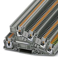 Заземляющие клеммы для выполнения проводки в зданиях PTI 2,5-PE/L/L | код 3213949 | PHOENIX CONTACT