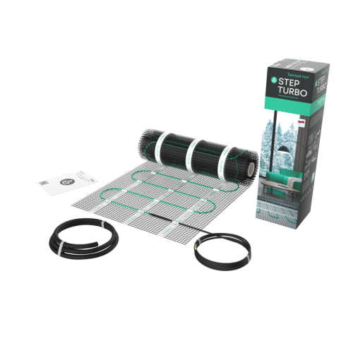 STEP TURBO Теплый пол/Мат нагревательный STM200015, 200 Вт/м2, 300 Вт, 1,5 м2 | код STM200015 | Systeme Electric