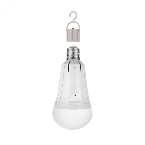 Лампа светодиодная LED 12 Вт 900 лм 3000К AC175-240В E27 А80 (груша) теплая аварийная с Li-Ion аккумулятором Black Gauss | код 102002112 | GAUSS