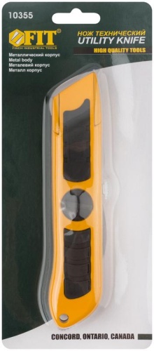 Нож для напольных покрытий прорезиненный профи FIT 10355 фото 3