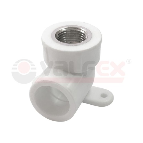 Угол с внутренней резьбой (простое крепление) 20х1/2' (80/20) БЕЛЫЙ | код. 10120020-PRO | Valfex