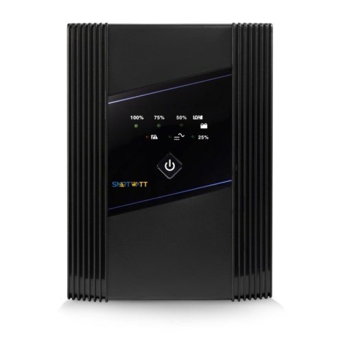 ИБП UPS UNI 1500 линейно-интерактивный, мощность 1500/900 ВА/Вт, напольный, LED индикация, Shuko CEE7/4 - 2 шт. , IEC C13 - 3 шт. | код 3703020390002 | SMARTWATT