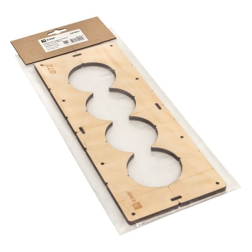 Шаблон для подрозетников c 4 отв, диам, 72 мм Expert | код sh-d72-4 | EKF фото 3