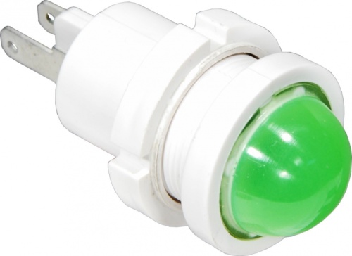 Светодиодная лампа СКЛ-12А-Л-3-127, зеленая, 127В 50Гц, диаметр посадочного отверстия 22мм, УХЛ2.1 | код A8021-80067905 | Каскад-Электро