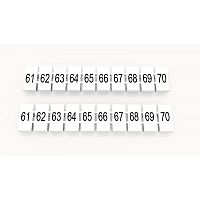 ZB5-10P-19-33Z(H) , Маркировка для клемм DC, 5мм, 61-70 (10 шильдиков), шт | код 92118900235 | DEGSON