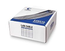 Витая пара U/UTP Cat 5e 4 пары 24 AWG solid нг(А)-LSLTx серый 100м | код 10945c-5 | Cabeus