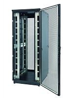 Шкаф Racknet S3000 42U 800 x 800, передняя дверь перфорированная одностворчатая, задняя дверь перфорированная двустворчатая, черный | код 60F-42-88-34BL | Eurolan