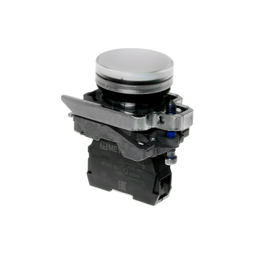 Лампа сигнальная белая, 220V AС/DC, IP65, металл MTB4-BV713 | код 137214 | MEYERTEC