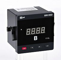 Вольтметр цифровой 72x72мм трехфазный, вход 100В, LED-дисплей ВМ-72D | код 50358DEK | DEKraft