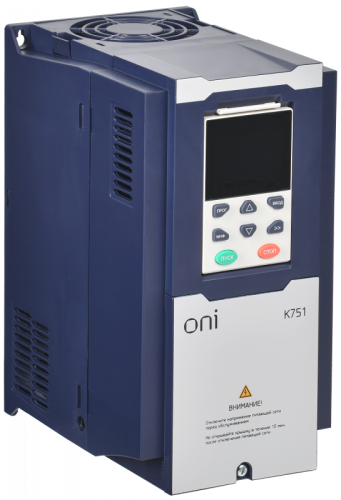 Преобразователь частоты K751 380В 3Ф 5,5-7,5кВт 13-17А ONI Запросите проектную скидку | код K751-33-55N75NTM | ONI