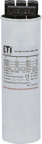 Конденсаторная батарея LPC-DW_440V 10 kVAr | код 004656859 | ETI
