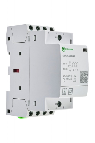 KM1.31.0.230.25 Модульный контактор 3НО+1НЗ контакт 25А (~/= 230В AC/DC) | код KM131023025 | РЕЛЕОН