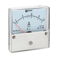 Амперметр AMA-801 аналоговый на панель (80х80) круглый вырез 10А прямое подключение | код ama-801-10 | EKF