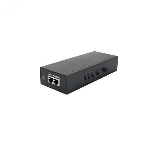 Инжектор PoE 1хRJ45 10/100/1000 Мб/с, 802.3af/at/bt, до 65 Вт AC 220В, DC 52В | код Midspan-1/652G | OSNOVO
