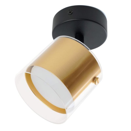 Светильник настенно-потолочный под лампу GX53 зол. черн. FERON 48797 Светильник настенно-потолочный под лампу GX53 зол. черн. FERON 48797