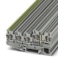 Заземляющие клеммы для выполнения проводки в зданиях STIO 2,5/4-PE/2B/L-LA24GN/O-M | код 3209183 | PHOENIX CONTACT
