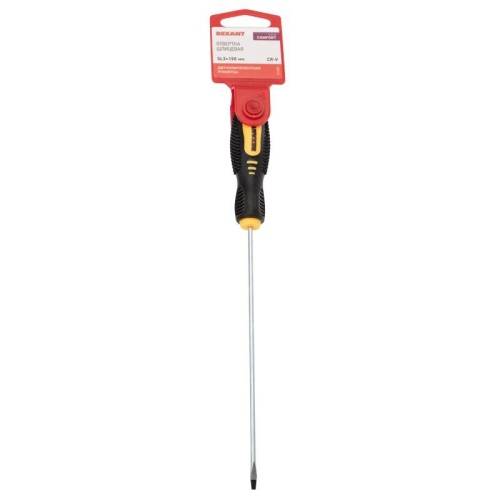 Отвертка шлицевая SL3х150 мм, двухкомпонентная рукоятка | код 12-6422 | REXANT фото 5