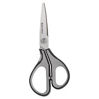Ножницы BRAUBERG SUPER , 175 мм, серо-черные, 2-х сторонняя заточка, эргономичные ручки, 237295 | код 237295 | BRAUBERG