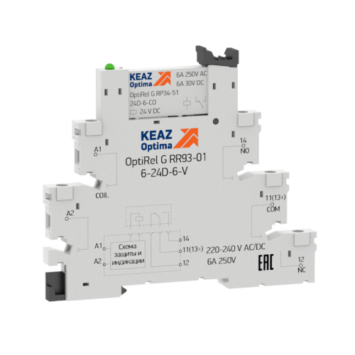 Модуль релейный OptiRel G RM38-51-24D-6-V-CO | код 280988 | КЭАЗ