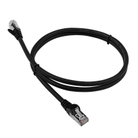 Патч-корд LANMASTER LSZH SFTP кат.6A, 5.0 м, черный | код LAN-PC45/S6A-5.0-BK | LANMASTER