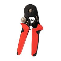 Кримпер HT 10-6 для обжима штыревых наконечников 0.08-10.0кв.мм с регулятором прижим. усилия | Код. 12-3210-1 | Rexant