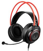 Наушники с микрофоном A4Tech Bloody G200S черный/красный 2м мониторные USB оголовье (G200S USB/ BLACK +RED) | код 1431307 | A4TECH