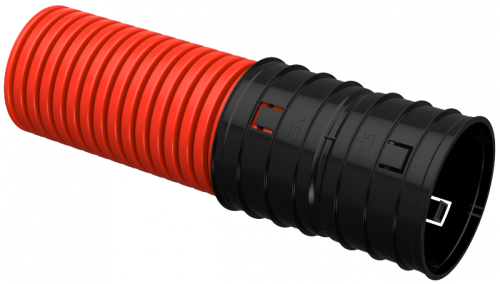 ELASTA Труба гофр. двустенная жесткая ПНД d=125мм (5,7м) IEK | код ET-TG13-212-125-D57-K04 | IEK