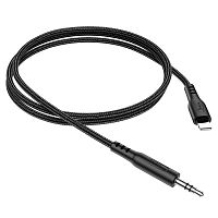 Кабель аудио Hoco UPA18, Lightning - джек3.5, 1м, черный | код 6931474755957 | Hoco