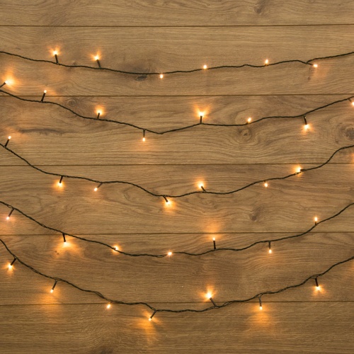 Гирлянда Твинкл Лайт 15 м, темно-зеленый ПВХ, 120 LED, цвет ТЕПЛЫЙ БЕЛЫЙ | код 303-056 | NEON-NIGHT