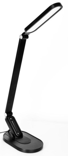 Светильник светодиодный KD-859 C02 черн LED наст.10Вт 230В 750лм сенс.рег.ярк и цвет.темп USB-5В 1А черн. Camelion 13535 фото 2