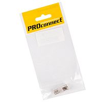 Переходник антенный, (гнездо F - гнездо TV), с кольцом (1шт.) (пакет) PROconnect | код 05-4301-4-7 | PROCONNECT