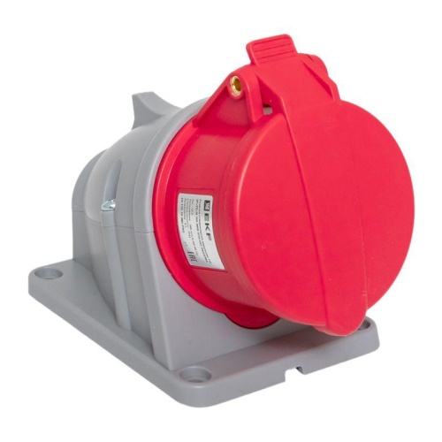 Розетка стационарная наружная 115 3Р+РЕ+N 16А 380В IP44 PROxima | код ps-115-16-380-PRO | EKF Розетка стационарная наружная 115 3Р+РЕ+N 16А 380В IP44 PROxima | код ps-115-16-380-PRO | EKF