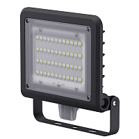 Прожектор светодиодный 80 679 NFL-03-50-4К-BL-LED 50Вт 4000К IP65 6950лм с датчиком черн. | код. 80679 | NAVIGATOR