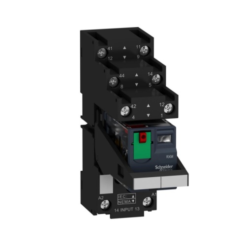 КОМПЛЕКТ РЕЛЕ,КОЛОДКА, 2С/О,~230В,12А,МАРКИРОВКА, СКОБА | код RXM2AB2P7PVS | SCHNEIDER ELECTRIC