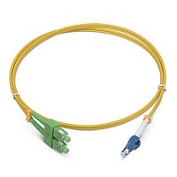 Cabeus FOP(d)-9-SC/APC-LC/UPC-2m Шнур оптический duplex SC/APC-LC/UPC 9/125 sm 2м LSZH | код 8143c | Cabeus