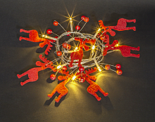 Гирлянда новогодняя светодиодная NGF-D014-10WW-2AA | код 80719 | Navigator Group