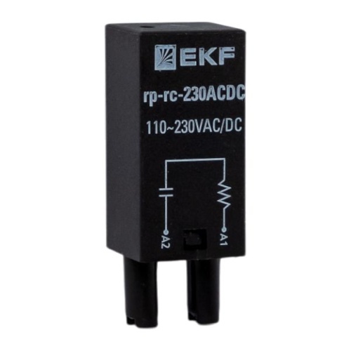 Модуль защитный RC 110-230В AC/DC для промежуточных реле RP AVERES EKF | код rp-rc-230ACDC | EKF