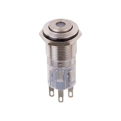 Кнопка антивандальная d16 220В Фикс (5с) ON-OFF/OFF-ON зеленая REXANT | код 36-3262 | REXANT