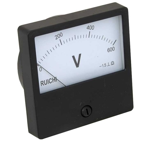 Вольтметр RUICHI М42300 600В (Аналог), щитовой | код 94809 | Ruichi