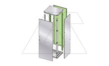 Задняя панель ENUX 2000x1000мм (ВxШ) с 2 задними стойками, RAL7035, IP55 | код EURE-100200 | ETA