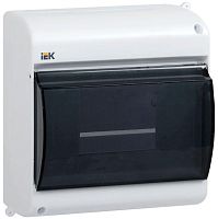 Корпус навесной модульный КМПн 2/6 тонированная дверь IP30: 1 ряд, 6 модулей, 140 х 130 х 83 (ВхШхГ) | код. MKP42-N-06-30-09 | IEK