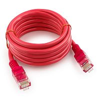 Патч-корд UTP Cablexpert PP12-2M/RO кат.5e, 2м, литой, многожильный (розовый) | код PP12-2M/RO | Cablexpert