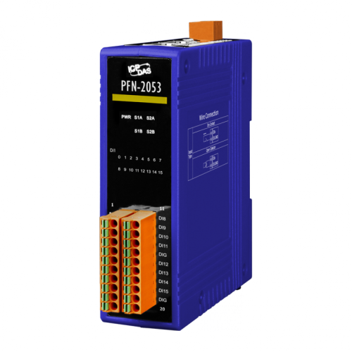 PFN-2053 CR PROFINET I/O Module (Dry contact Non-Isolated 16-ch DI) (RoHS) | код 00-06100849 | ICP DAS