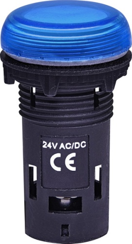 Лампа сигнальная LED матовая ECLI-024C-B 24V AC/DC (синяя) | код 004771213 | ETI