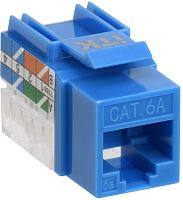 ITK Модуль Keystone Jack кат.6A UTP 110 IDC 90град синий | код CS1-1C6AU-11-03 | IEK
