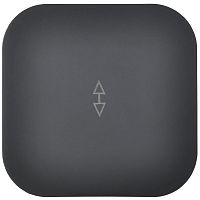 GLORY Выключатель 1-клавишный для открытой установки проходной 10А ВСп10-1-0-ХЧм черный матовый IEK | код EVH12-K02M-10 | IEK