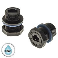 Разъём герметичный SZC RJ45M20ZO-6A, 10BASE-T,100 BASE-T, 1000 BASE-T | код 107859 | SZC
