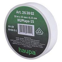 Изолента ПВХ 19мм (рул.20м) бел. | Код. 263844 | Haupa