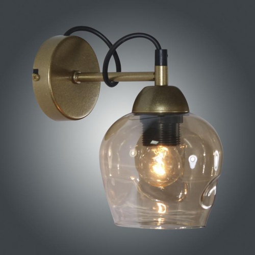 Светильник Мирра 511 зол. (Плафон 8268) НББ 01-60-181 Е27 настенный | код 1005405274 | Элетех фото 3