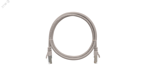 Шнур F/UTP 4 пары Кат.5e 2хRJ45/8P8C T568B 7х0165мм PVC серый 05м (NMC-PC4SD55B-005-GY) | код PC000199 | NIKOMAX